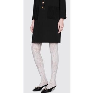 Gucci Pointed Leather Mules with Chain Accent